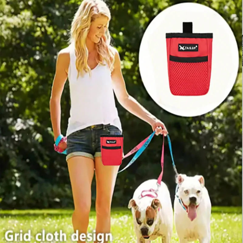 Pet Dog Puppy Training Treat Snack Bait Pet Feed Pocket Pouch Obedience Agility Pouch Food Bag Pocket Snack Reward Waist Bag